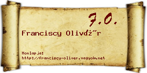 Franciscy Olivér névjegykártya